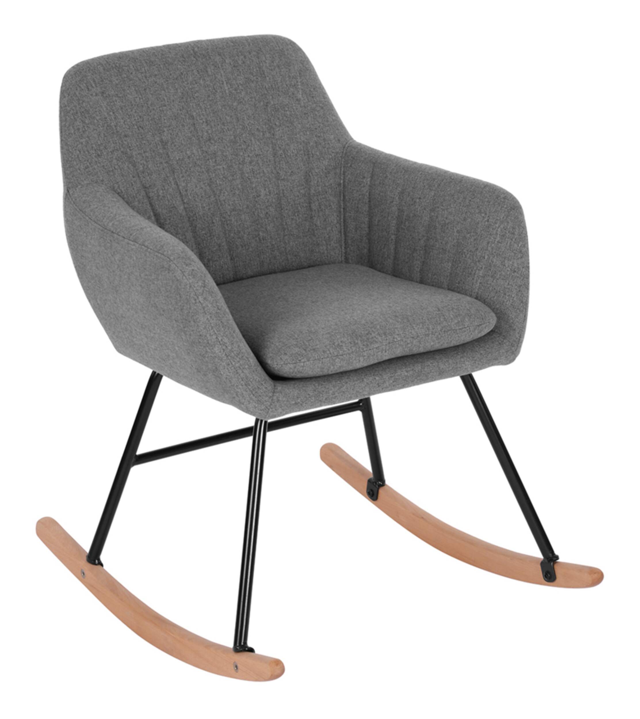 Chaise berçante Maniar, grise Front_Angled_Right