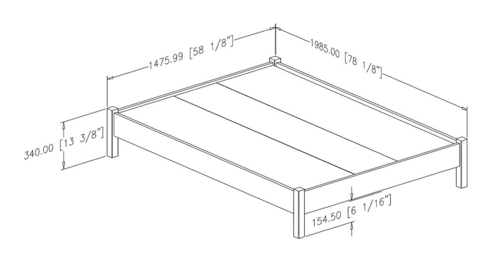 South Shore Cavelleri Platform Bed, Low Profile, No Box Spring Needed ...