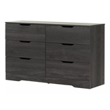 South Shore Holland 6-Drawer Double Dresser/Chest Front_Three_Fourths_Angled_Left