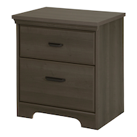 South Shore Versa 2-Drawer Nightstand/Bedstand Front_Three_Fourths_Angled_Left