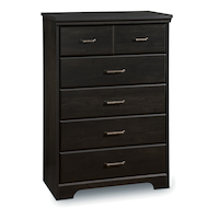 South Shore Versa 5-Drawer Dresser/Chest Bedroom Front_Three_Fourths_Angled_Right