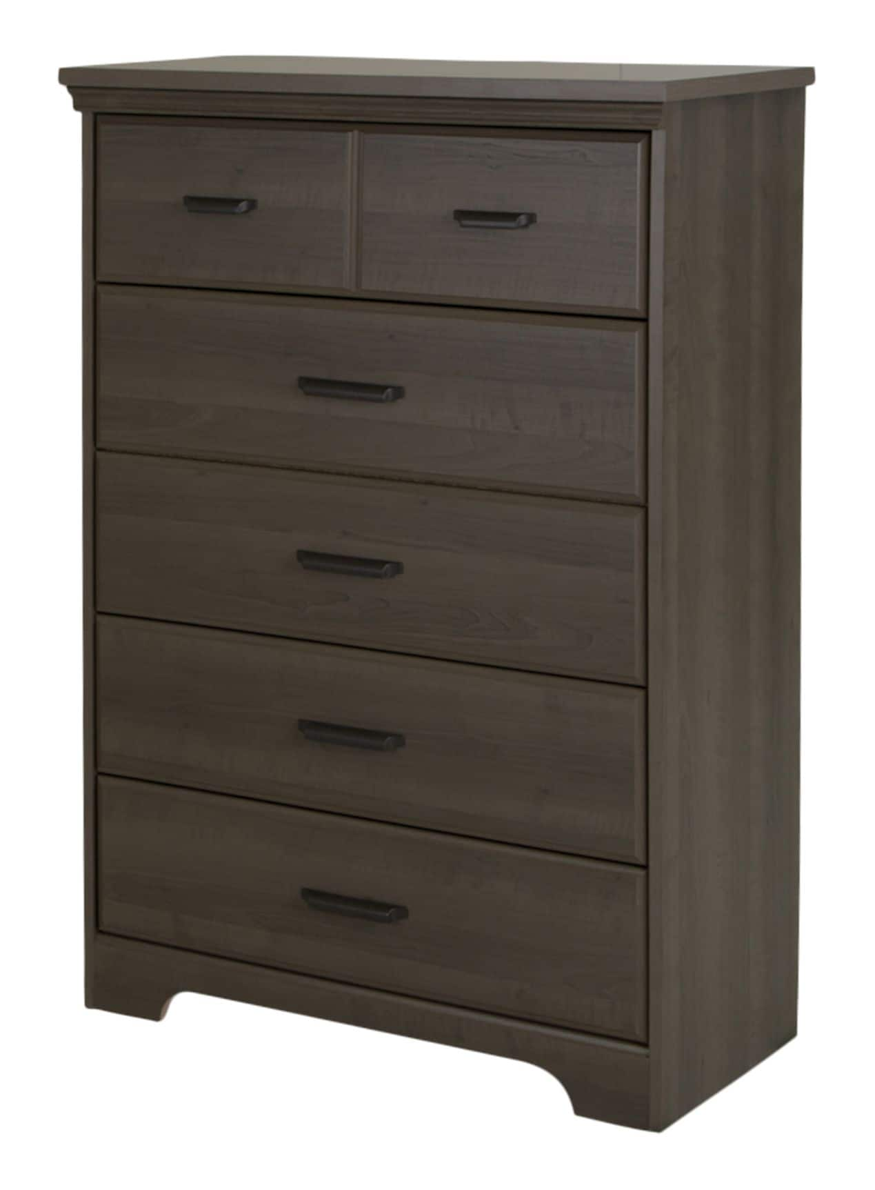 For Living Verona Basket Front 4-Drawer Storage Chest/Dresser, Espresso  Finish