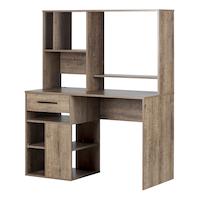 South Shore Annexe 1-Drawer Home Office Computer Desk With Hutch Composite_or_Mixed