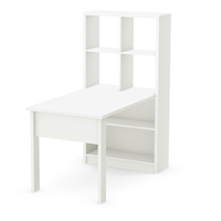 South Shore Annexe Work Table & Storage Unit Set Front_Three_Fourths_Angled_Left