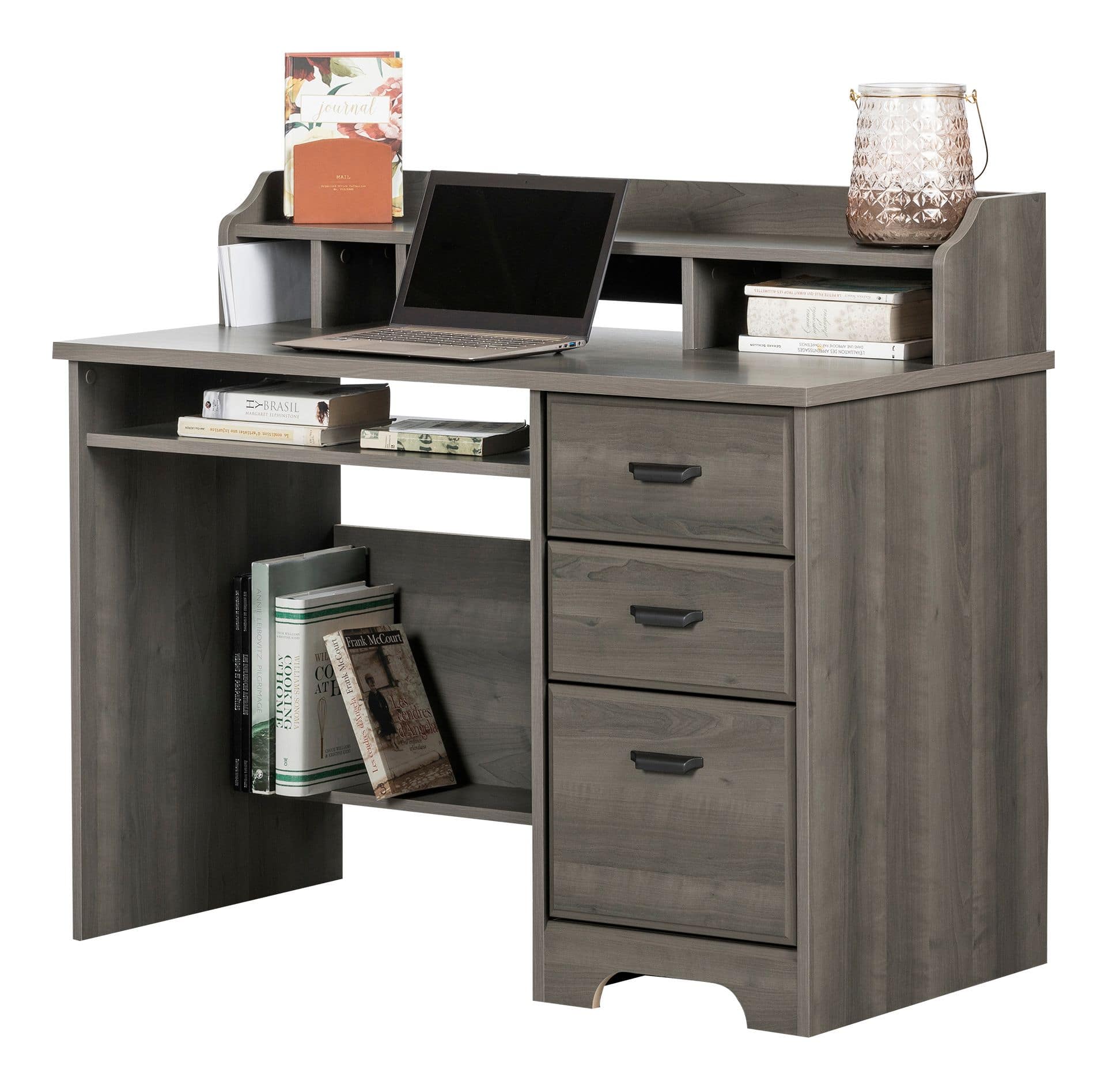 Versa desk store with hutch