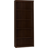 Altra Presley 5-Shelf Bookcase, Resort Cherry Front_Angled_Right