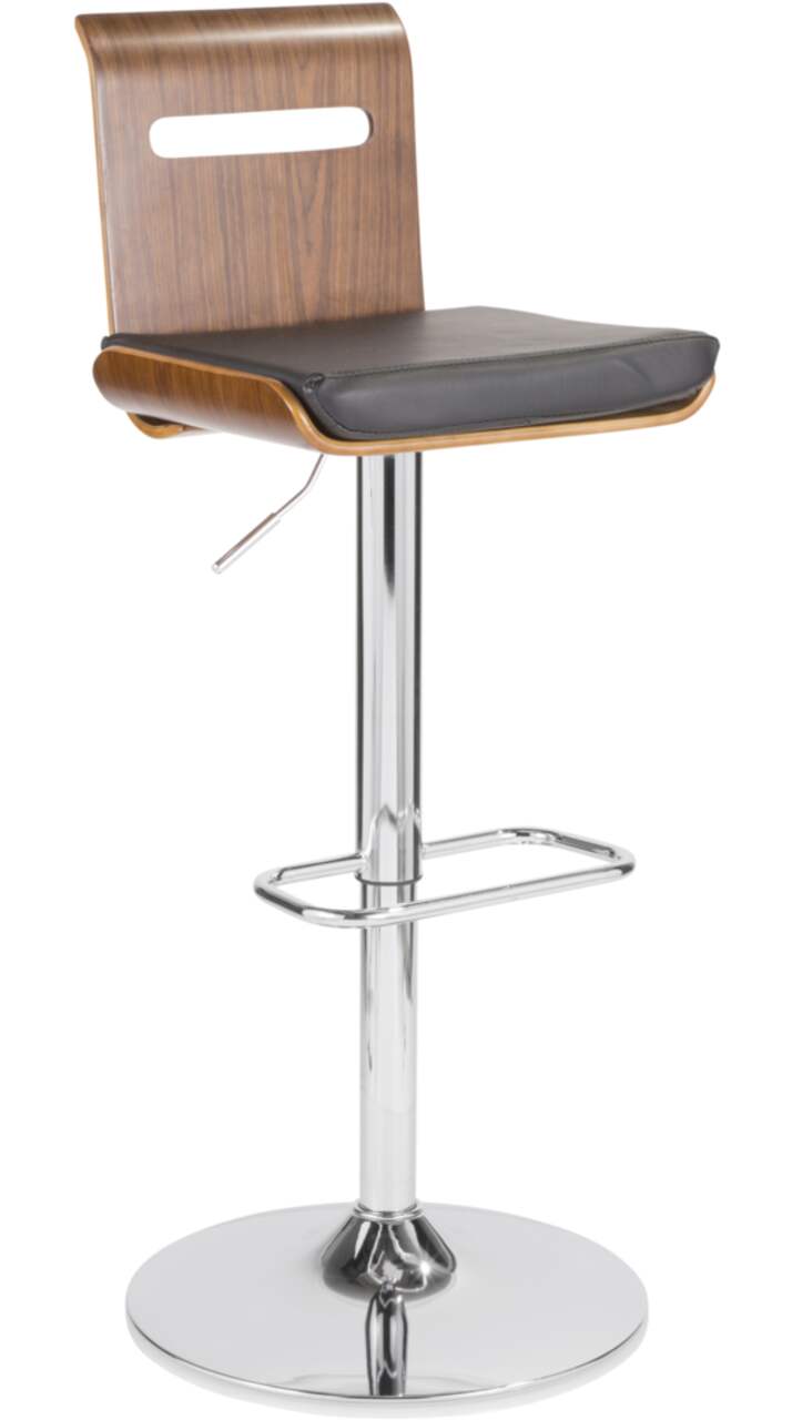 LumiSource Viera Bentwood Swivel Counter Bar Stool Adjustable