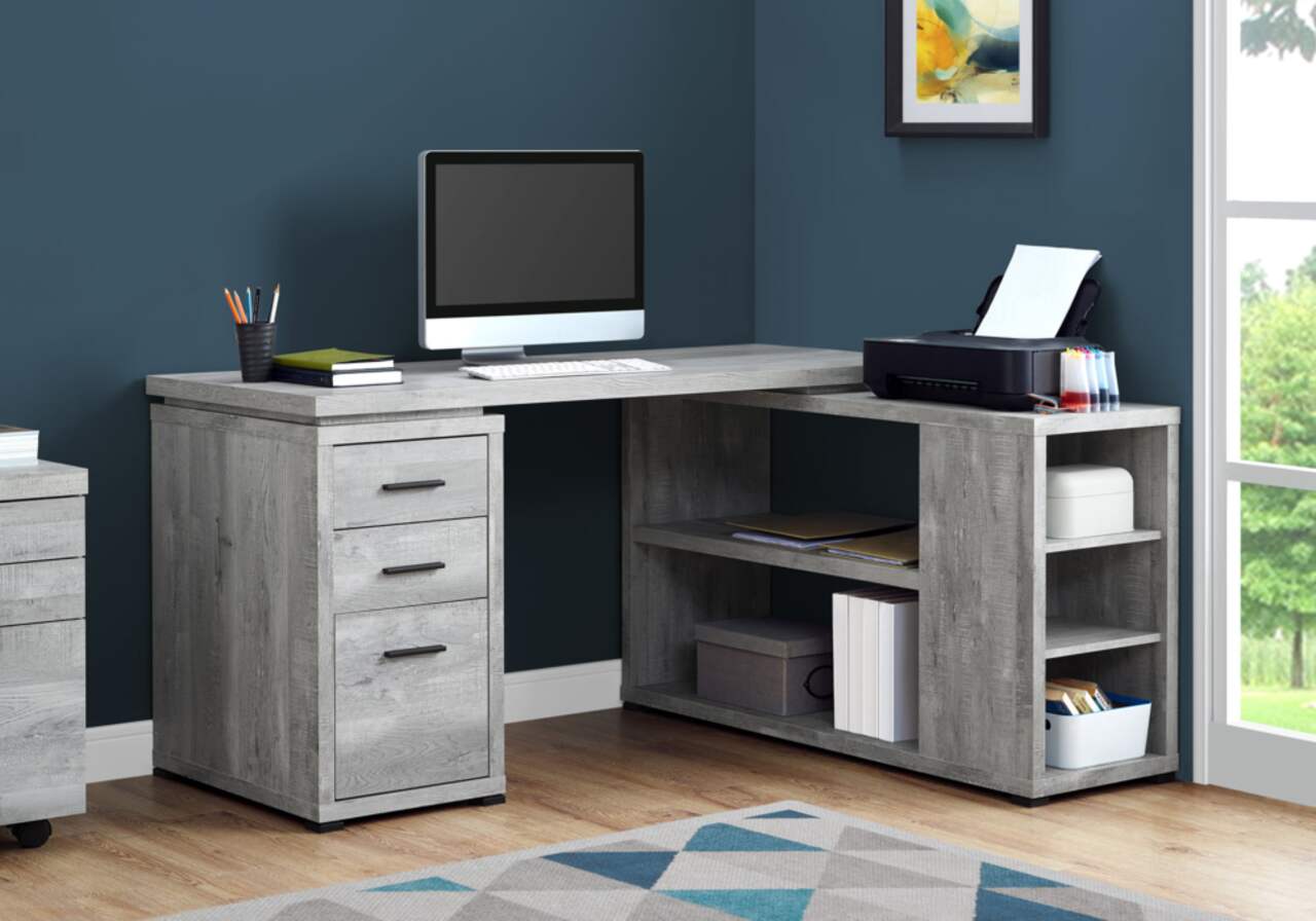 Monarch l shaped sale corner computer desk