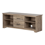 South Shore Fusion 2-Drawer TV Stand & Media Storage Console Cabinet Front_Angled_Left