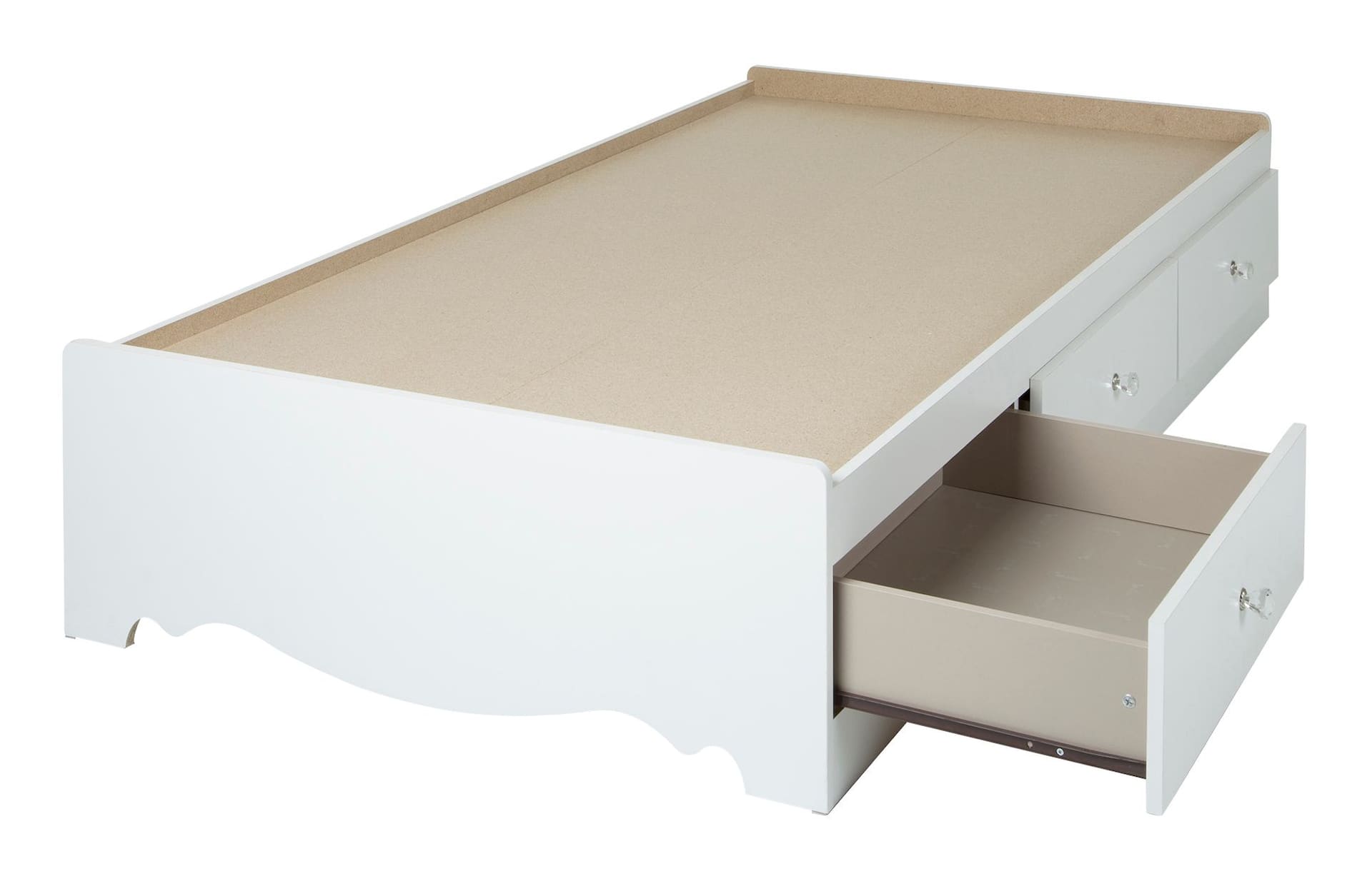 Kids white single outlet bed