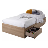 South Shore Fynn Mates Kids 3-Drawer Platform Storage Bed, Twin/Single Composite_or_Mixed