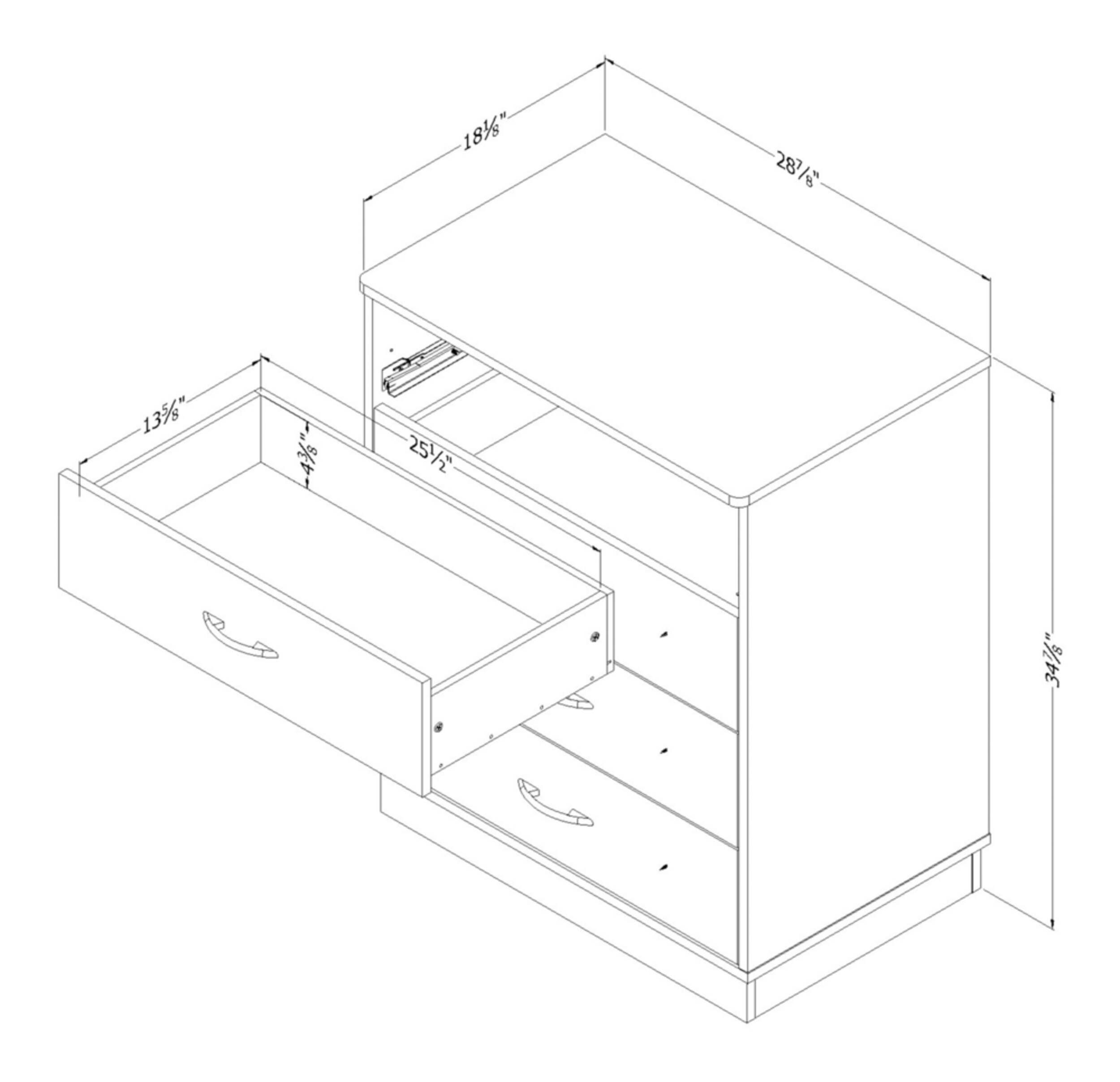 South Shore Logik 4Drawer Chest Canadian Tire