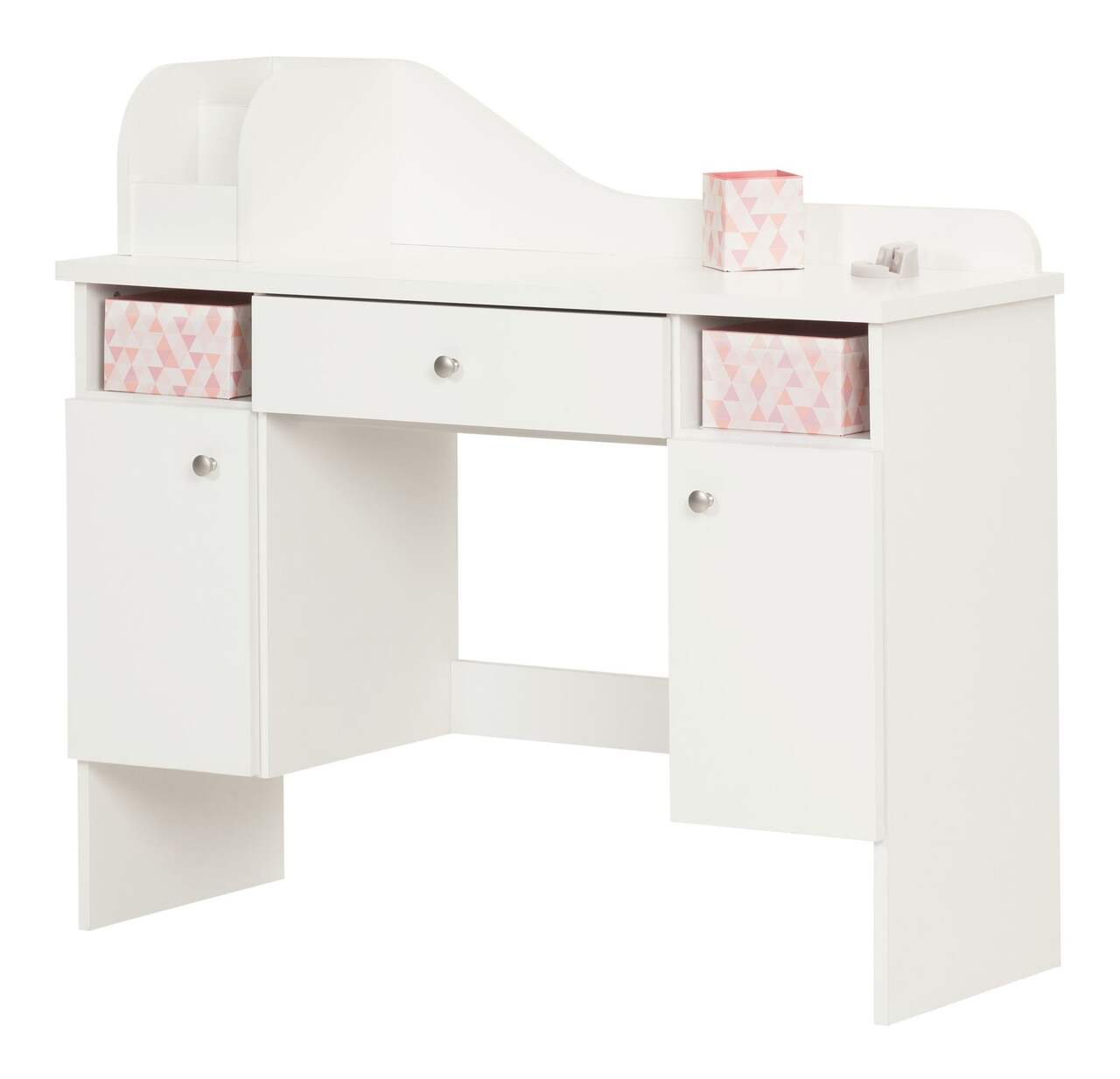 COIFFEUSE couleur blanche, meuble complet avec accessoires