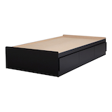 South Shore Vito Mates Kids 3-Drawer Platform Storage Bed, Twin/Single Front_Angled_Left