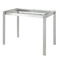 Lumisource Fuji Counter Table with Stainless Steel Frame Front_Three_Fourths_Angled_Left