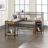 Sauder Boulevard Café Corner L-Shaped Home Office Computer Desk, Vintage Oak Finish Front_Three_Fourths_Angled_Left