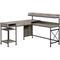 Sauder Canal Street L-Shaped Desk, Northern Oak Front_Flat