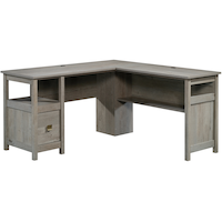 Sauder Cannery Bridge L-Desk, Mystic Oak Front_Elevated