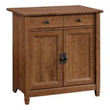 Sauder Edge Water Utility Stand, Auburn Cherry Front_Angled_Right