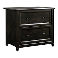 Sauder Edge Water 2-Drawer Lateral File Storage Cabinet, Estate Black Finish Front_Angled_Right