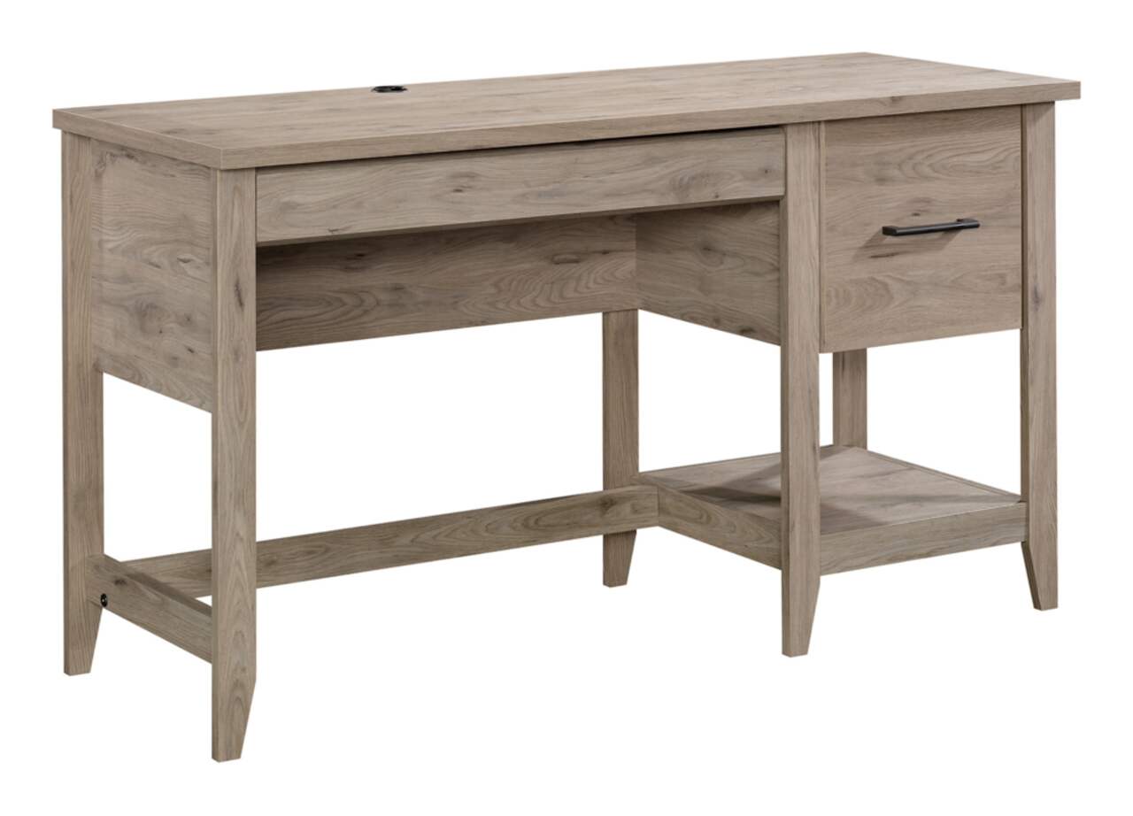 Sauder Summit Station Home Office Computer Desk With File Drawer Laurel Oak Finish