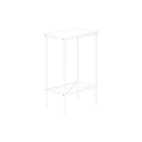 Monarch Specialties 2-Tier Rectangular Accent Table, White