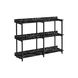 Table console à 3 niveaux Monarch Specialties Front_Angled_Right