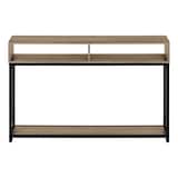 Monarch Specialties Console Table Open Shelf Front_Elevated