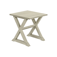 Monarch Specialties Transitional Accent Table with Trestle Base, White Front_Angled_Right