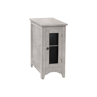 Monarch Specialties Transitional Accent Table Washed, Grey Front_Angled_Right