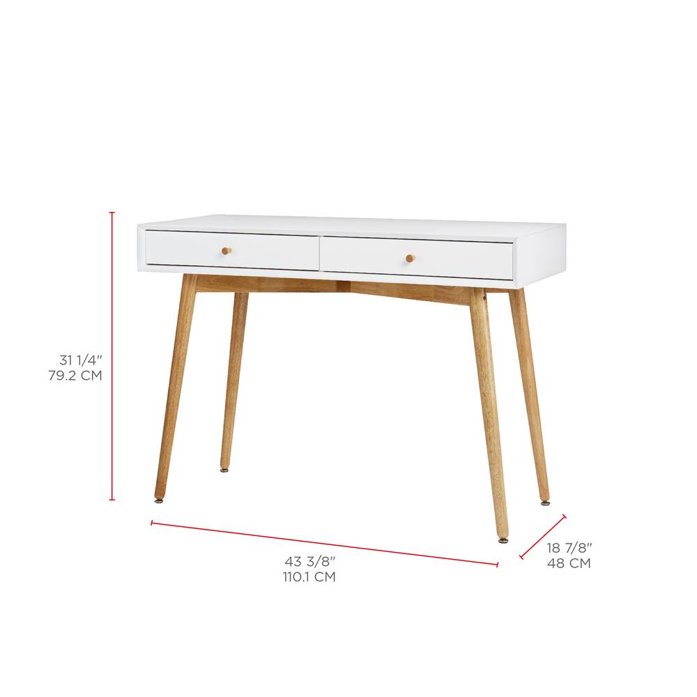 white desk under $60