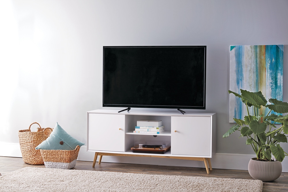 CANVAS Copenhagen TV Stand, White Canadian Tire
