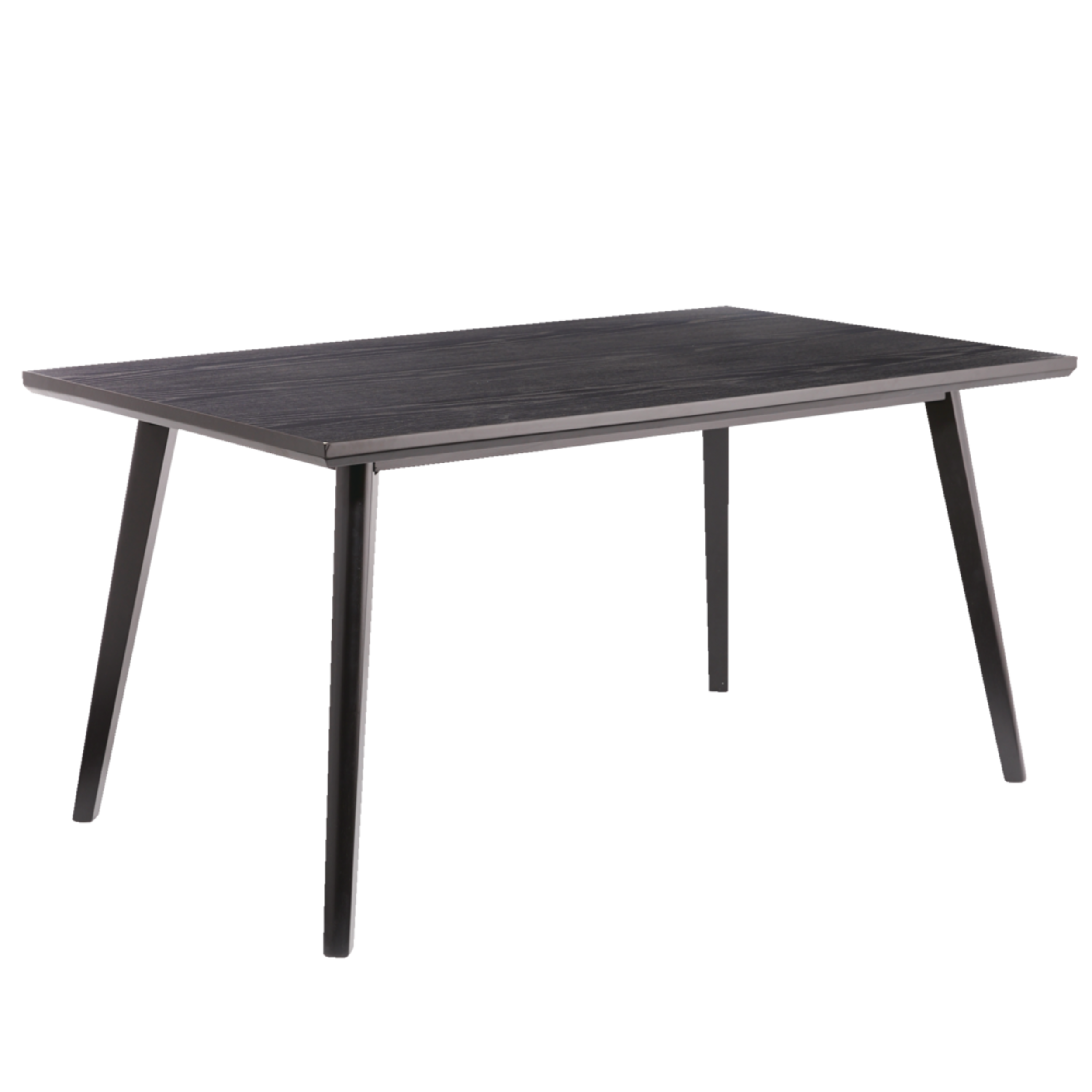 Table à dîner rectangulaire CANVAS Walker, noir Front_Three_Fourths_Angled_Right