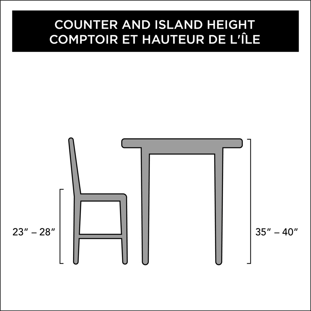 CANVAS Axel Round Metal & Solid Wood Top Counter Stool Armless Backless