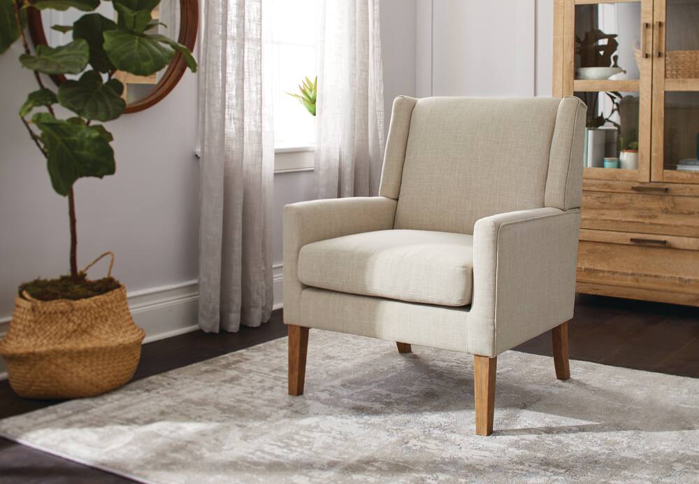 canvas accent chair