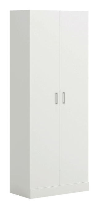 Sauder 2 Door Storage Pantry Cabinet, For Living 2 Door Pantry Storage Cabinet White