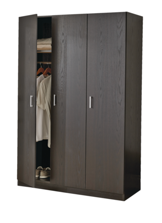 Sauder 3 Door Wardrobe Armoire Clothes, Metal Cabinets For Hanging Clothes