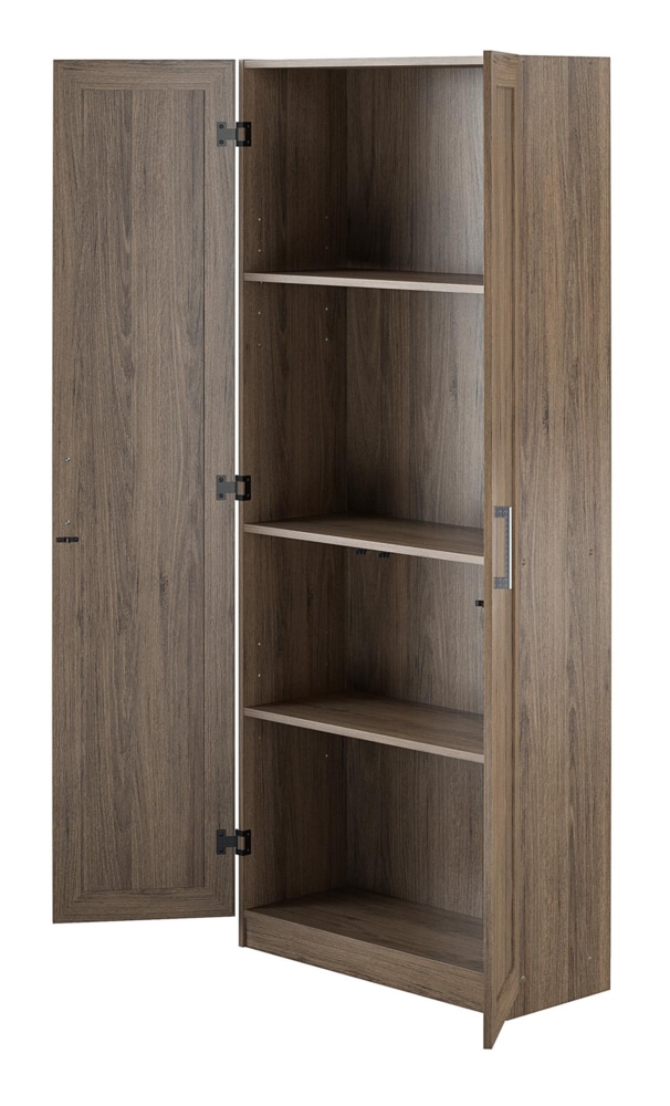 Armoire de rangement à 2 portes avec tablette réglable System Build, fini chêne Canadian Tire