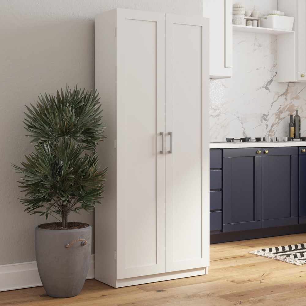 Grande armoire de rangement System Build à 2 portes à cadre, blanc Canadian Tire