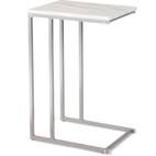 White c sales end table