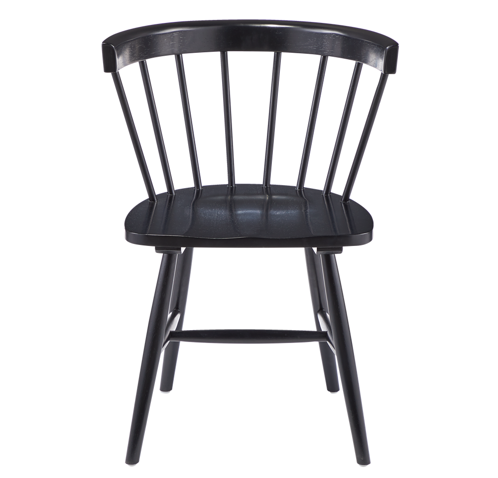 CANVAS Windsor Solid Wood Spindle Back Dining Chairs (2Piece Set), Black Canadian Tire