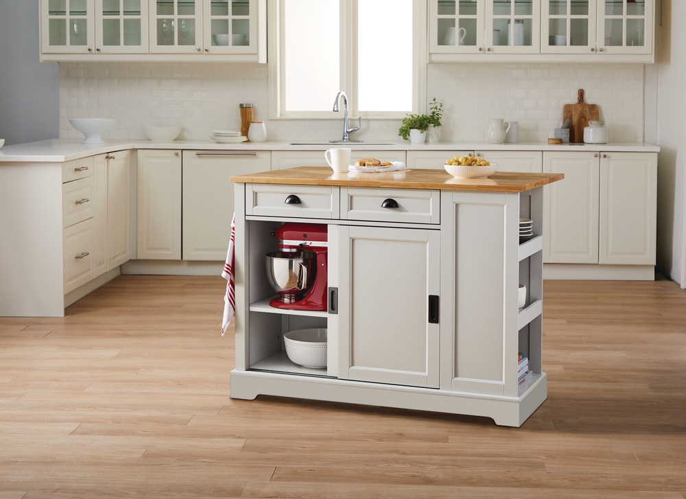 Canvas Olsen Wood Top Sliding Door Kitchen Storage Island With Folding Leaf Grey Canadian Tire Canvas Olsen Wood Top Sliding Door, Small White Kitchen Island With Storage