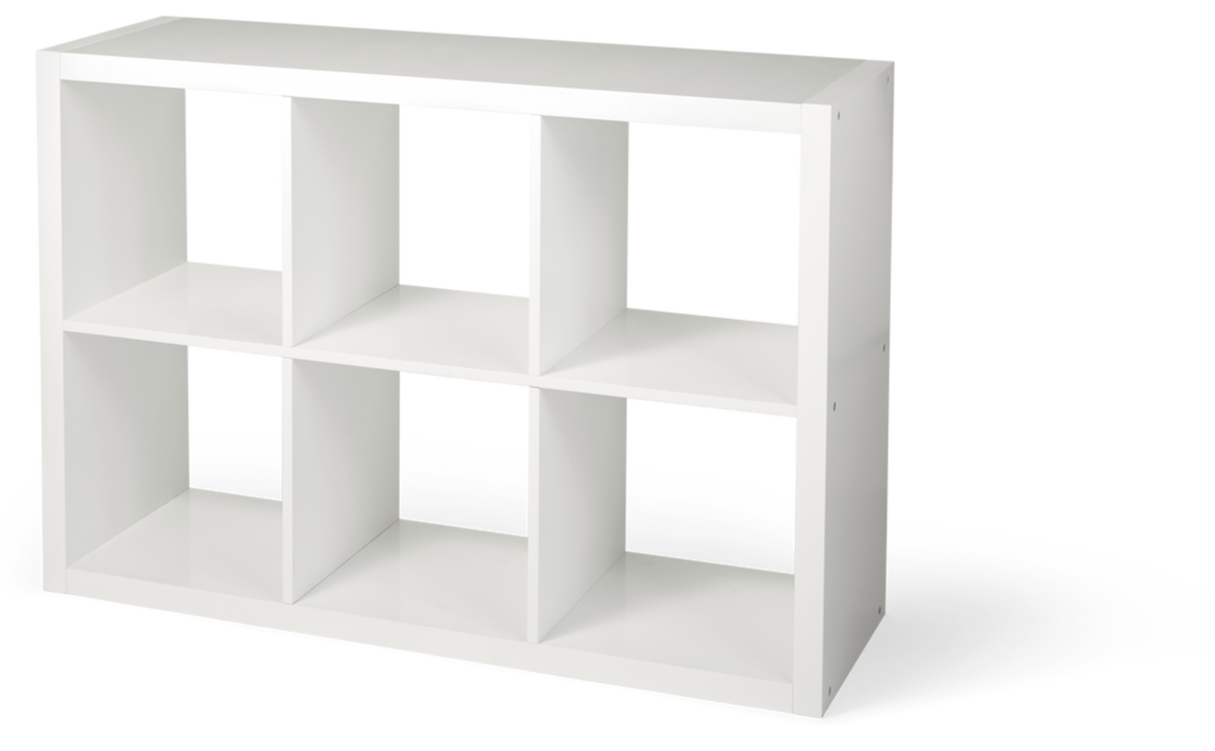 CANVAS Invermere 6Cube Storage Organizer, Bookcase/Bookshelf, White