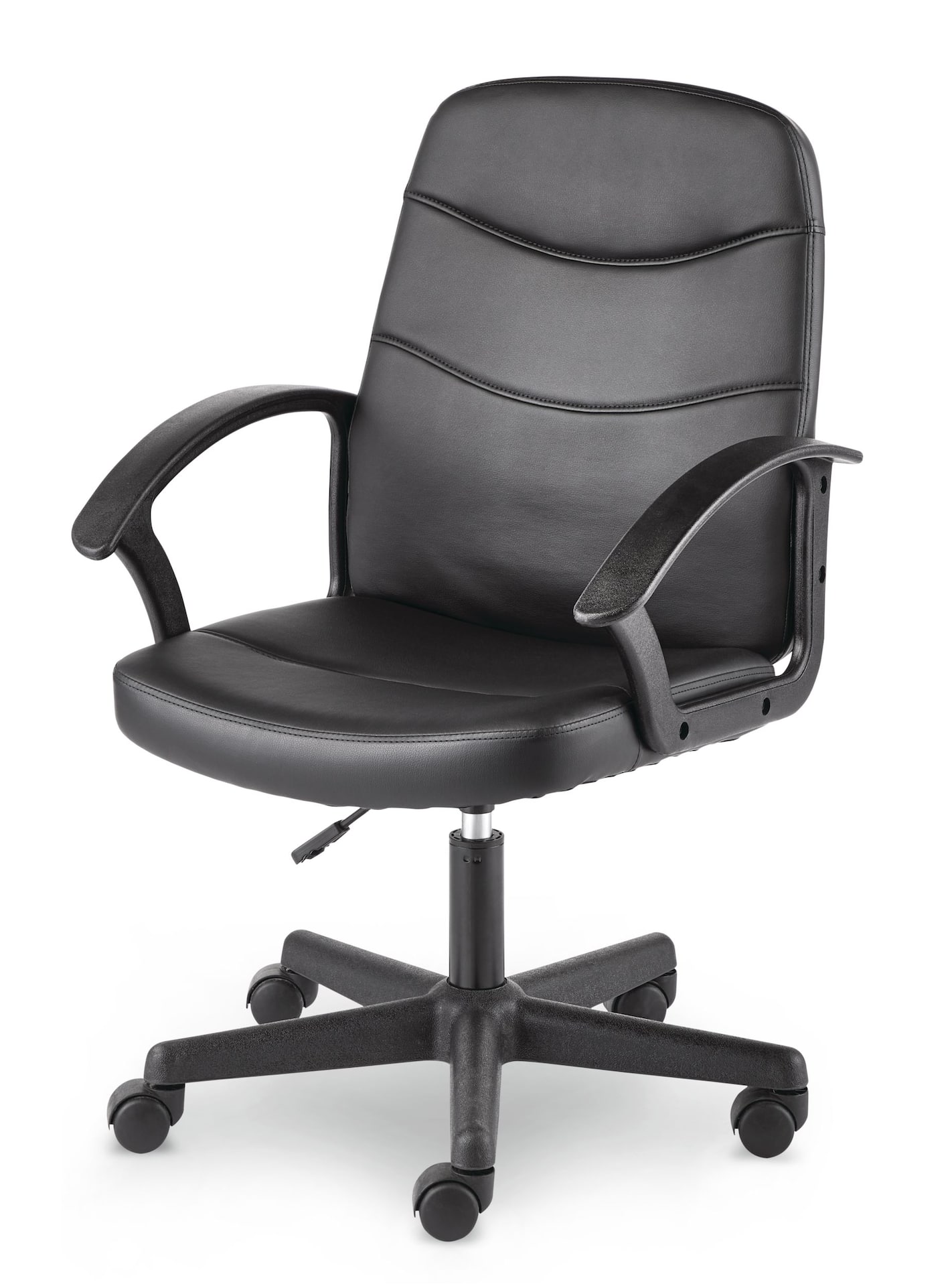 Leather swivel best sale chair office