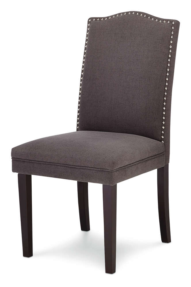 Canvas Regent Nailhead Upholstered, Nailhead Dining Chairs With Arms