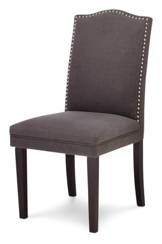 Canvas Regent Nailhead Upholstered, Solid Wood Dining Chairs Canada