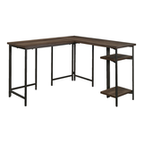 Bureau d'ordinateur en coin en L Sauder North Avenue, fini chêne fumé Front_Three_Fourths_Angled_Right