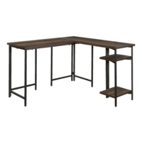 Sauder North Avenue Corner L-Shaped Home Office Computer Desk, Smoked Oak Finish