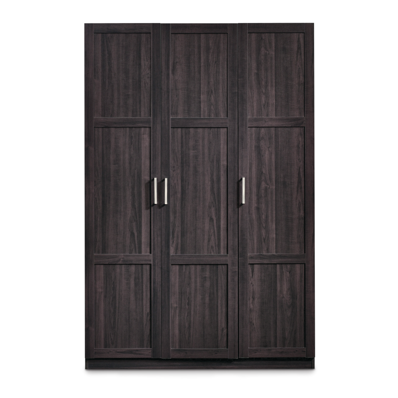 Sauder 3-Door Wardrobe/Armoire Clothes Storage Cabinet With Hanger Rod &  Shelves, Cinnamon