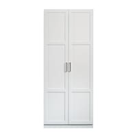 Sauder 2-Door Cabinet, White Front_Flat